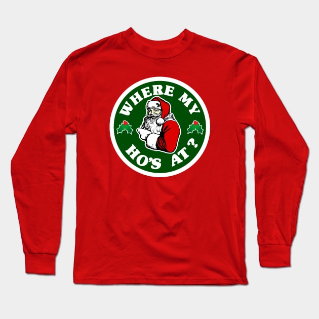 Bad Santa Long Sleeve T-Shirt by NineBlack